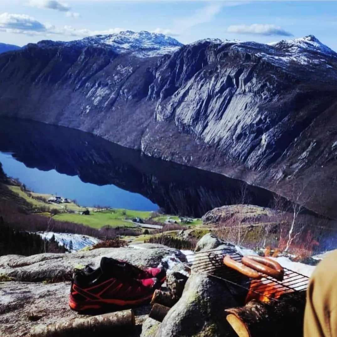 Hytte Ved Preikestolen Forsand Exteriér fotografie